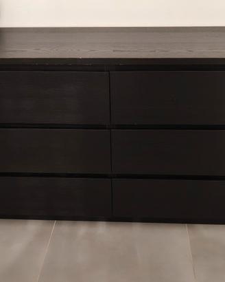 Cassettiera grande IKEA Malm marrone
