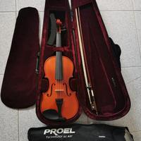 Violino, spalliera e leggio