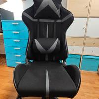 Sedia gaming in Tessuto 