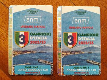 Biglietti ANM Napoli Scudetto 3