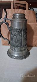 boccale birra peltro