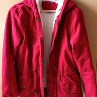 Cappotto Parka donna bordeaux 