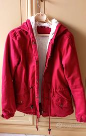 Cappotto Parka donna bordeaux 