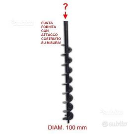 Punta per trivella diam 100 mm