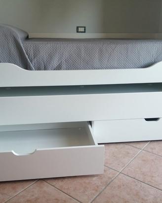 Doppio letto contenitore a scomparsa