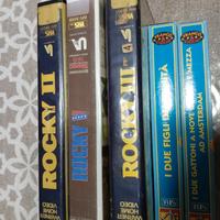 5 VHS Rocky e Franco e Ciccio 