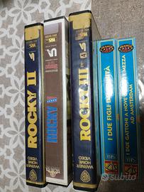 5 VHS Rocky e Franco e Ciccio 