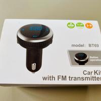 Trasmettitore FM Bluetooth per Auto con Vivavoce