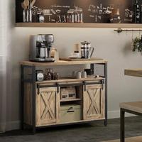 VASAGLE Credenza, Mobile da Cucina, Armadietto Org