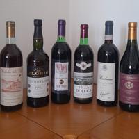 bottiglie Vino diverse annate