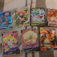Pokemon, lotto 7 carte speciali rare