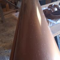 grondaie stock o pezzi singoli nuove color ramePVC