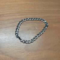 Bracciale catena acciaio inox 21 cm - Nuovo