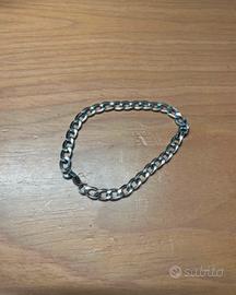 Bracciale catena acciaio inox 21 cm - Nuovo