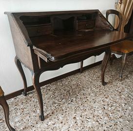 Scrittoio antico in legno stile Luigi XV