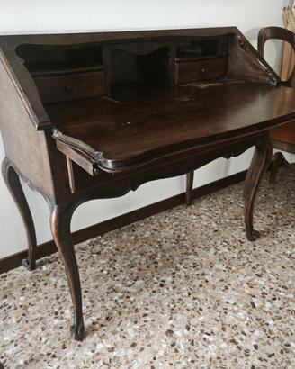 Scrittoio antico in legno stile Luigi XV