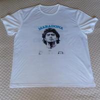tshirt maglia con stampa Maradona (Napoli)