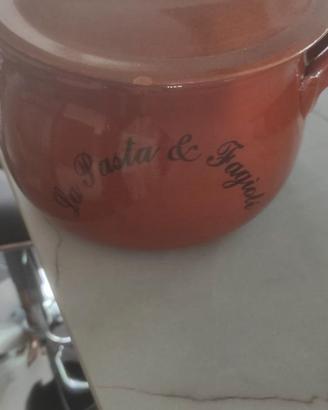 Pentola Tegame in Terracotta con Coperchio