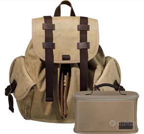 Zaino fotografico vintage inserto removibile NUOVO