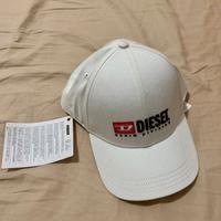 CAPPELLINO BASEBALL DIESEL ORIGINALE BIANCO NUOVO