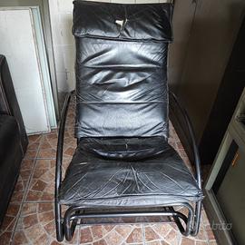 Poltrona chaise longue pelle