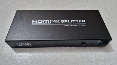 HDMI splitter UHD 4K sdoppiatore segnale 1x4 out