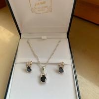 Collana ed orecchini in argento 925