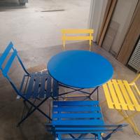 Set sedie e tavolo da giardino terrazzo