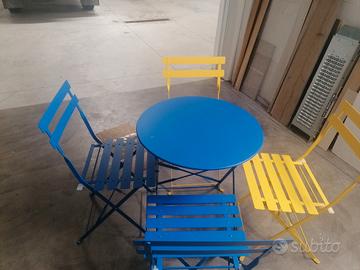 Set sedie e tavolo da giardino terrazzo