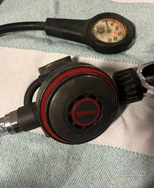 Erogatore primo e seconso stadio Mares