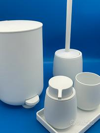 Set Accessori Bagno 5 pezzi Bianco