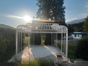 Gazebo monumentale in ferro battuto pieno