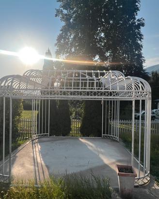 Gazebo monumentale in ferro battuto pieno