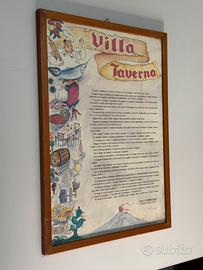Quadro Vintage Villa Taverna Tremestieri Catania