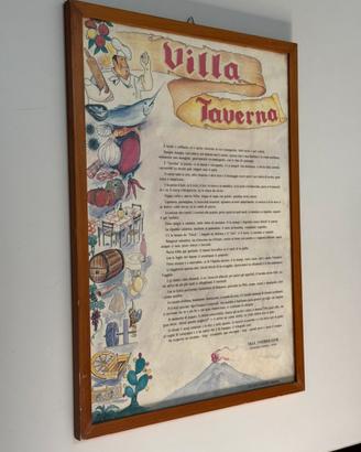 Quadro Vintage Villa Taverna Tremestieri Catania