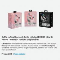 Cuffie per Bambini 3–6 Anni – Design Gatto con Luc