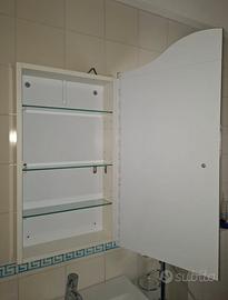 specchio contenitore per bagno