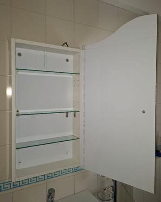 specchio contenitore per bagno