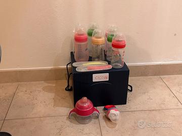 biberon e utensili vari per pasti neonati