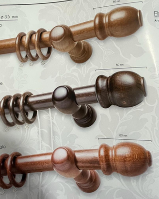 Bastoni in legno per tende