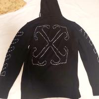 felpa nera off white