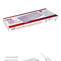 LINK Tastiera Italiana 105 Tasti Colore Bianco CON
