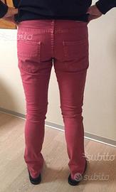 Jeans Zara Tg 46/48 ( w 32) rossi, elasticiz