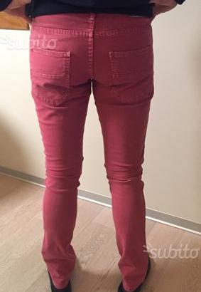 Jeans Zara Tg 46/48 ( w 32) rossi, elasticiz