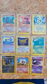 Lotto 9 carte vintage Pokemon ENG e ITA