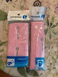 Artengo fascia e polsini tennis nuovi rosa