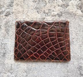 Portafoglio vintage uomo vera pelle anni '50 - '60