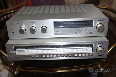 Amplificatore Vintage Philips f4213 e Tuner f2213