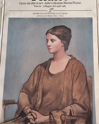 POSTER ORIGINALE DELLA MOSTRA DI PICASSO del 1981