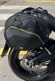 Coppia Borse Laterali EA127 Nero Giallo Fluo GIVI